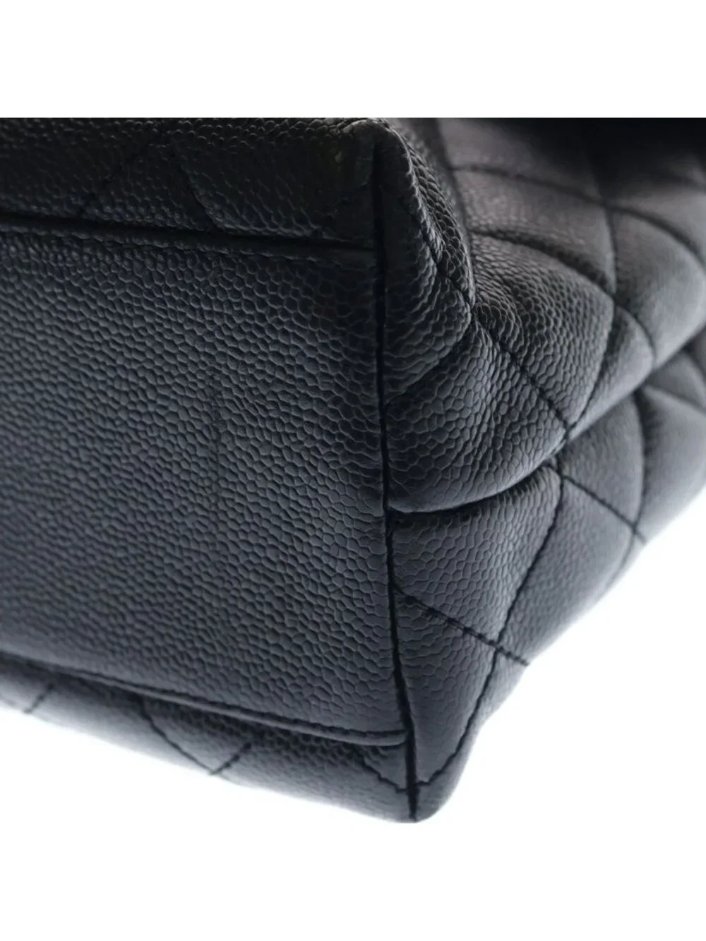 Chanel Quilted CC Logo Turnlock Top Handle Kelly Handbag